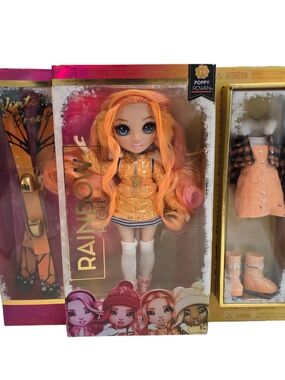 NIB Rainbow High Poppy Rowan Winter Break Doll Gift Holiday Birthday Kids Toys